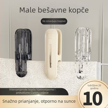 Japanski stil prozirna klipsa za sušenje, otporna na vjetar, bez tragova, za kućnu upotrebu, za odjeću, čarape i deke, protuklizna