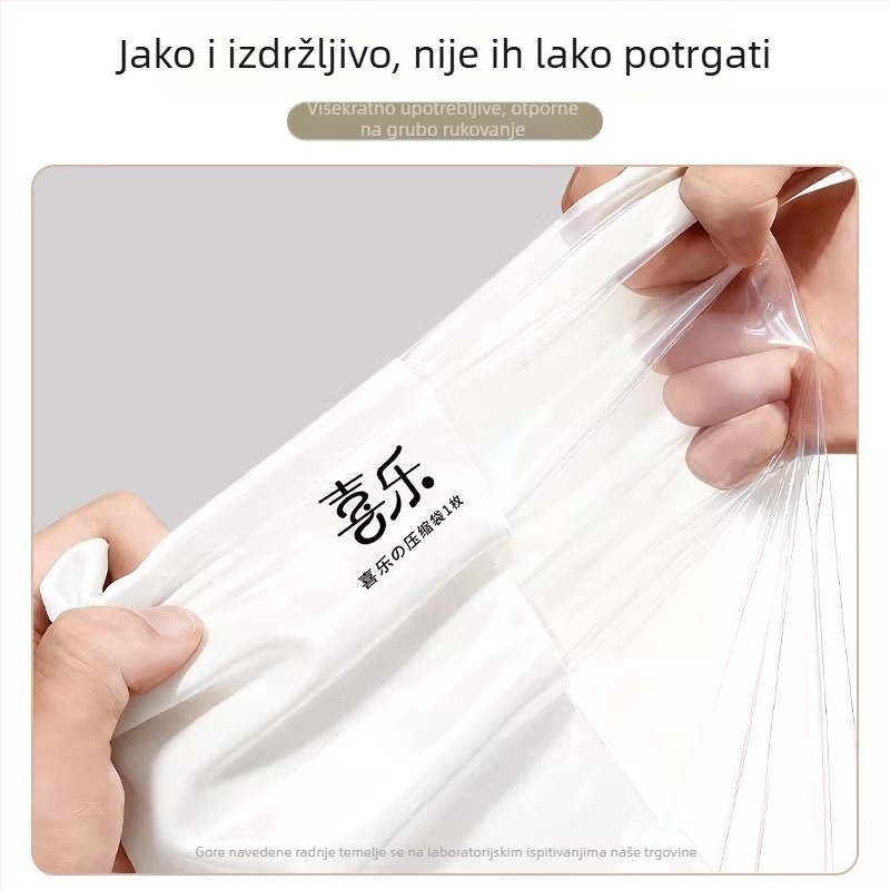 Vakuumske kompresijske vreće, debele verzije, za kućnu upotrebu, namijenjene za skladištenje deka, odjeće i posteljine.