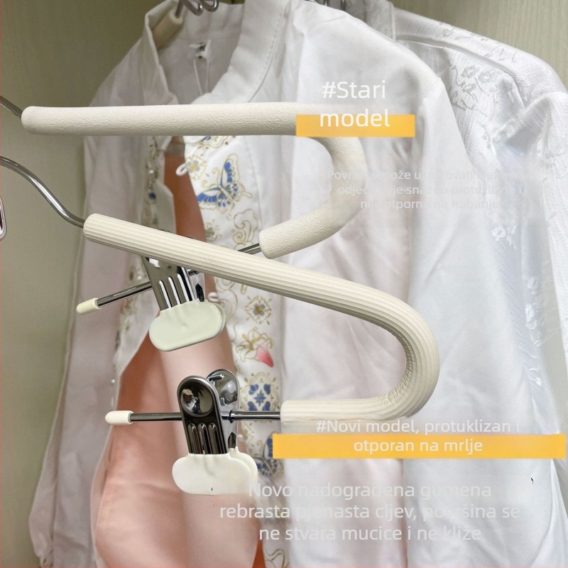 Set vješalica s klipsama, protuklizne, za kućnu i domsku upotrebu, pogodan za suknje, školske uniforme, Hanfu i hlače