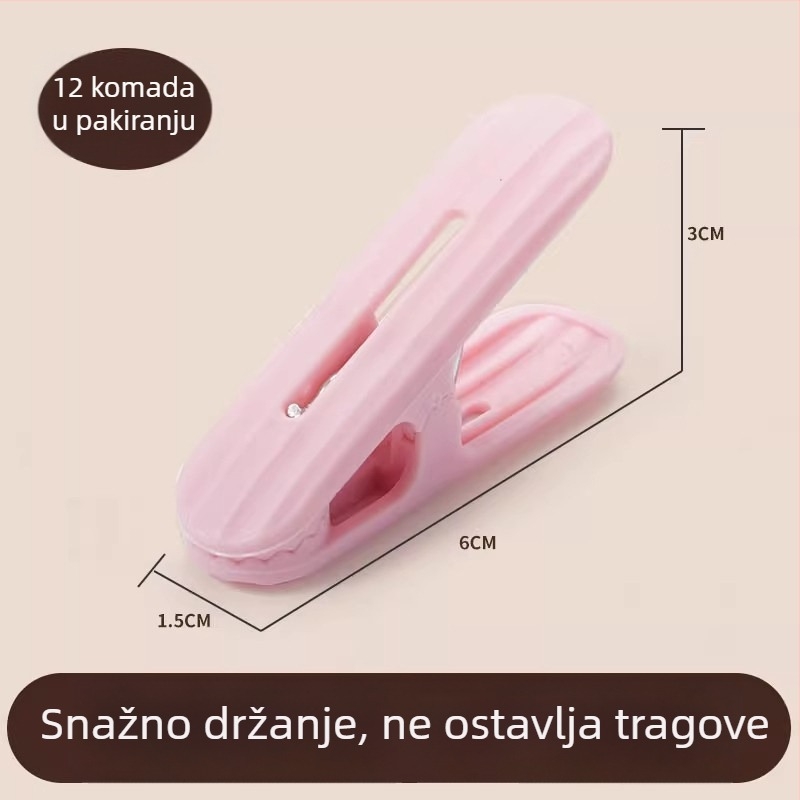 Klipovi za sušenje bez tragova, otporni na vjetar, čvrsto pričvršćeni za kućnu upotrebu, plastični mali klipsi za čarape, ručnike i posteljinu