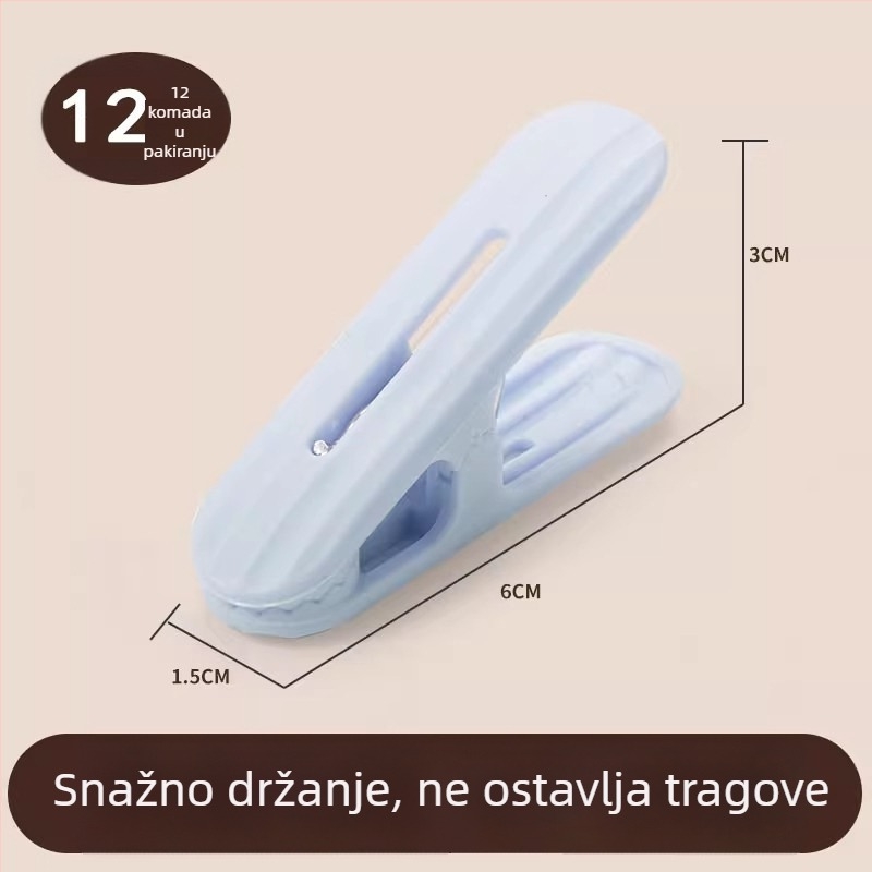 Klipovi za sušenje bez tragova, otporni na vjetar, čvrsto pričvršćeni za kućnu upotrebu, plastični mali klipsi za čarape, ručnike i posteljinu