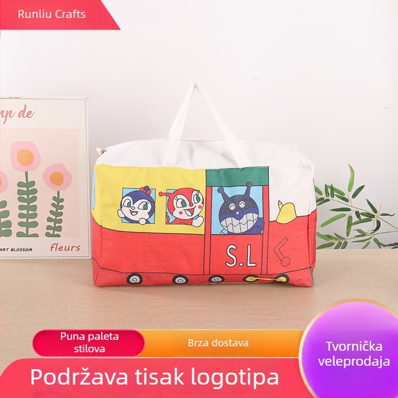 Platnena vreća za pohranu deke, prijenosna torba za odjeću i posteljinu
