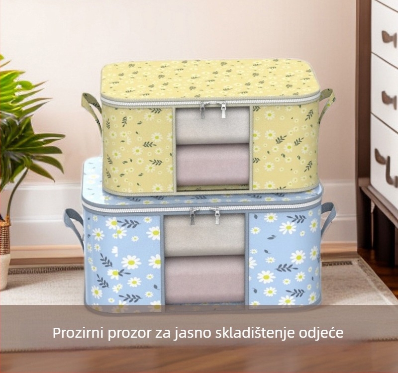 Višenamjenska torba za skladištenje deke i odjeće, štiti od prašine i služi kao kutija za pakiranje i organiziranje