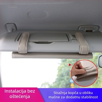 Kožna kutija za maramice za automobil, viseća na sunčani vizir, unutarnji dodatak