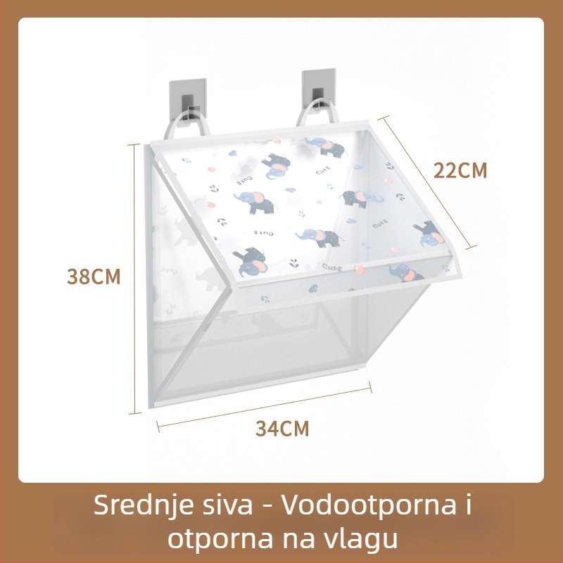 Prozirna vodootporna viseća torba za kupaonicu za odlaganje donjeg rublja i odjeće
