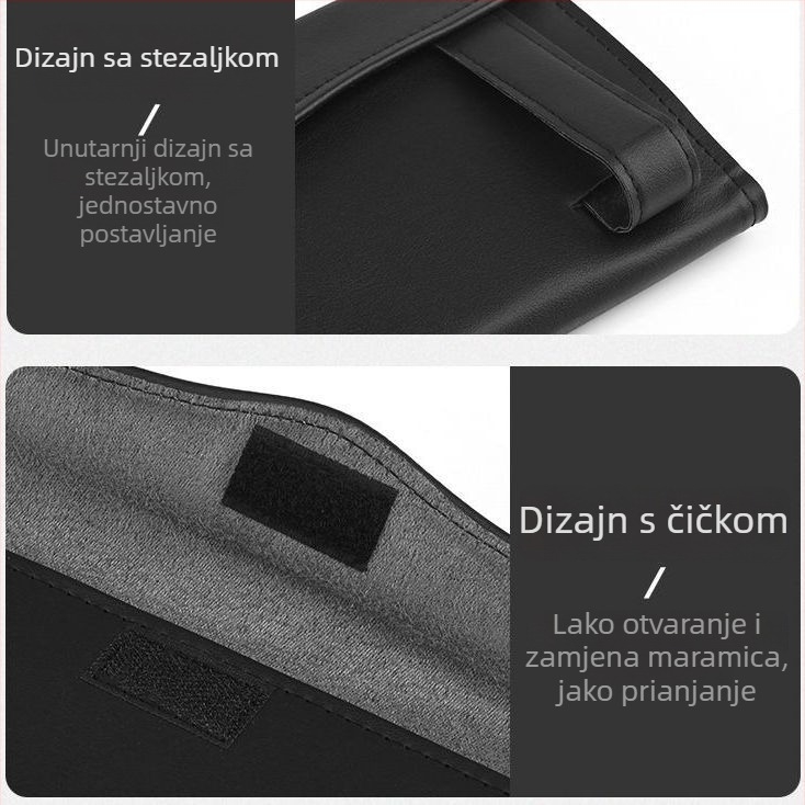 Kožna kutija za papir u automobilu, kompatibilna s Honda Accord, Civic, HR-V, CR-V, Fit i XRV