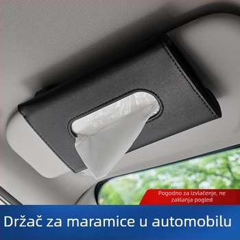 Kožna kutija za maramice u automobilu – viseći organizator, sladak i kreativan za pohranu u vozilu