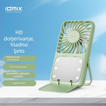 Ručni USB-prijenosni mini ventilator, 3 brzine, tih, s ugrađenom baterijom