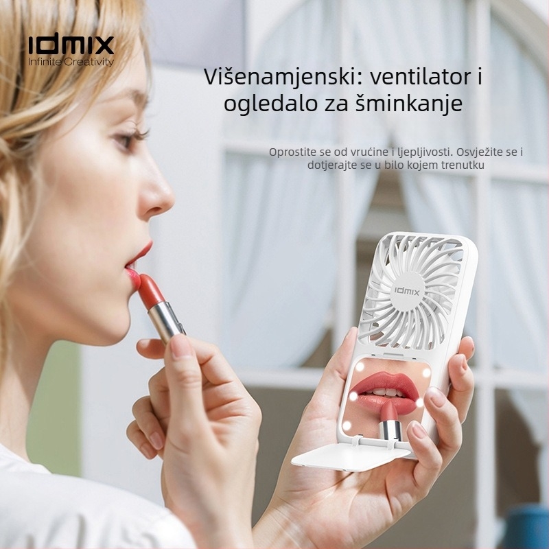 Ručni USB-prijenosni mini ventilator, 3 brzine, tih, s ugrađenom baterijom