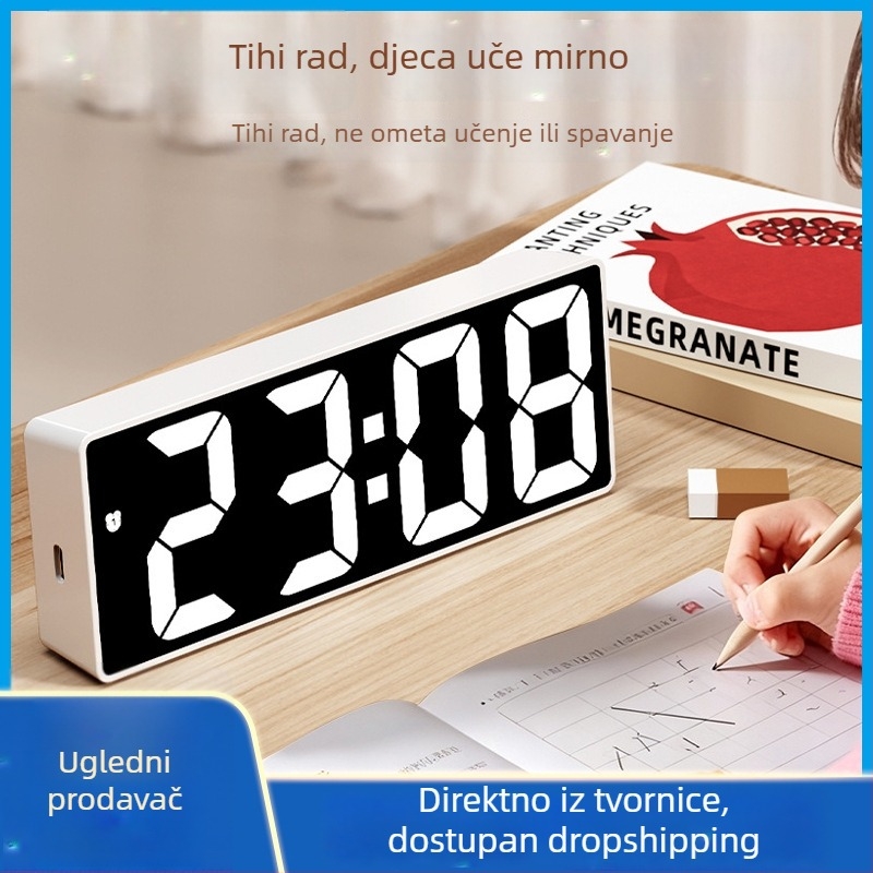 Pametni budilnik 2026 - novi model za učenike osnovne i srednje škole, elektronički sat za dječake i djevojčice, snažno buđenje