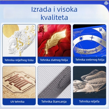 Jednolučna sklopiva kutija s magnetskim zatvaračem i ručkom, poklopac s preklopom, kozmetička ambalaža, čvrsta papirnata kutija za dar