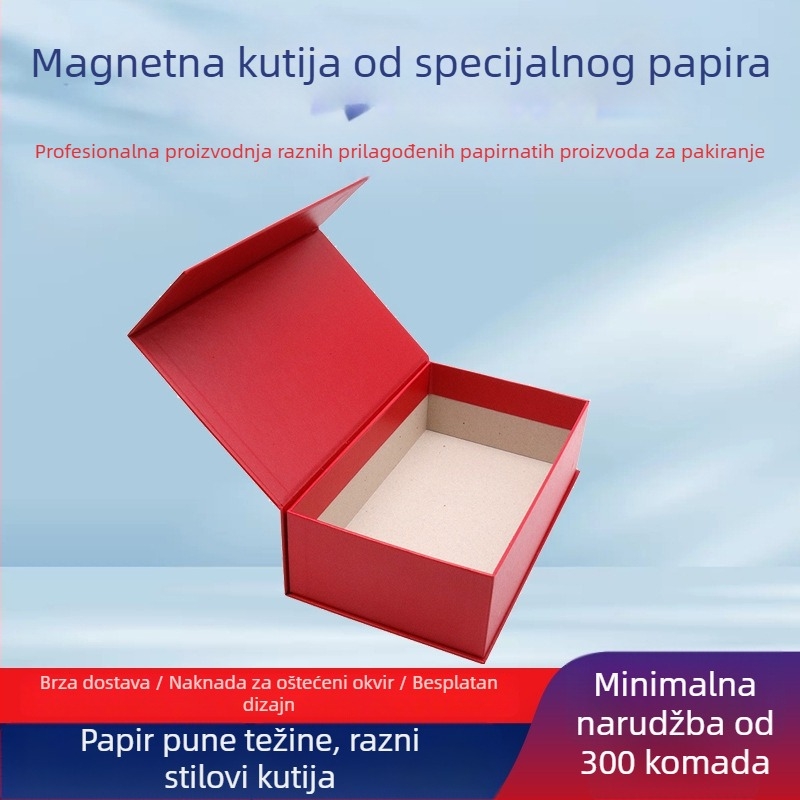 Kutija od jednog komada, sklopiva, s magnetskim poklopcem za pakiranje odjeće