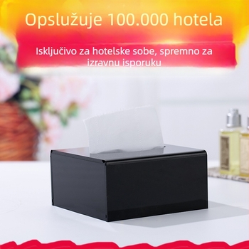 Akrilna kvadratna kutija za maramice za hotele i restorane, debela plastika, moderan dizajn