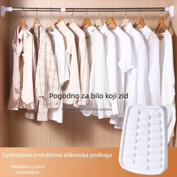 Izvlačna šipka za sušenje rublja od nehrđajućeg čelika za balkon, montaža bez bušenja