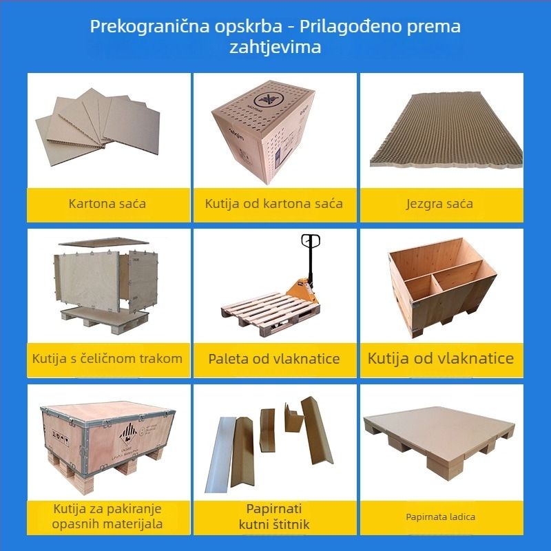 Integrirana kutija od saćastog kartona za pakiranje, debeli i čvrsti saćasti karton, visoka čvrstoća, univerzalna ambalaža