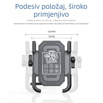 Držač za telefon s navigacijskim okvirom za električna vozila, aluminijska legura, držač kišobrana za motocikl i bicikl