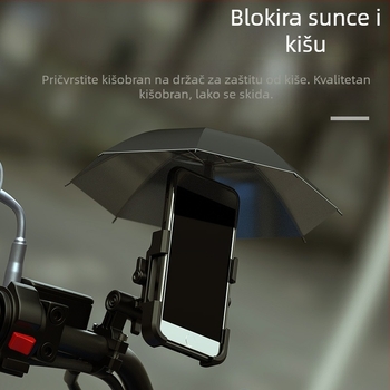 Držač za telefon s navigacijskim okvirom za električna vozila, aluminijska legura, držač kišobrana za motocikl i bicikl