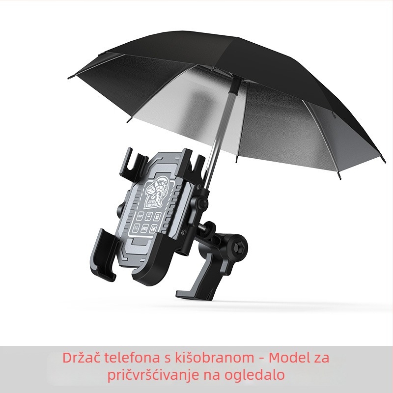 Držač za telefon s navigacijskim okvirom za električna vozila, aluminijska legura, držač kišobrana za motocikl i bicikl