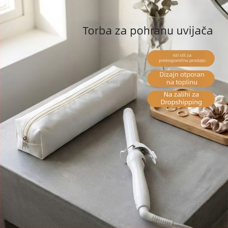 Termički otporna putna torbica za pohranu uređaja za kosu: uvijač za kosu i pegla za kosu