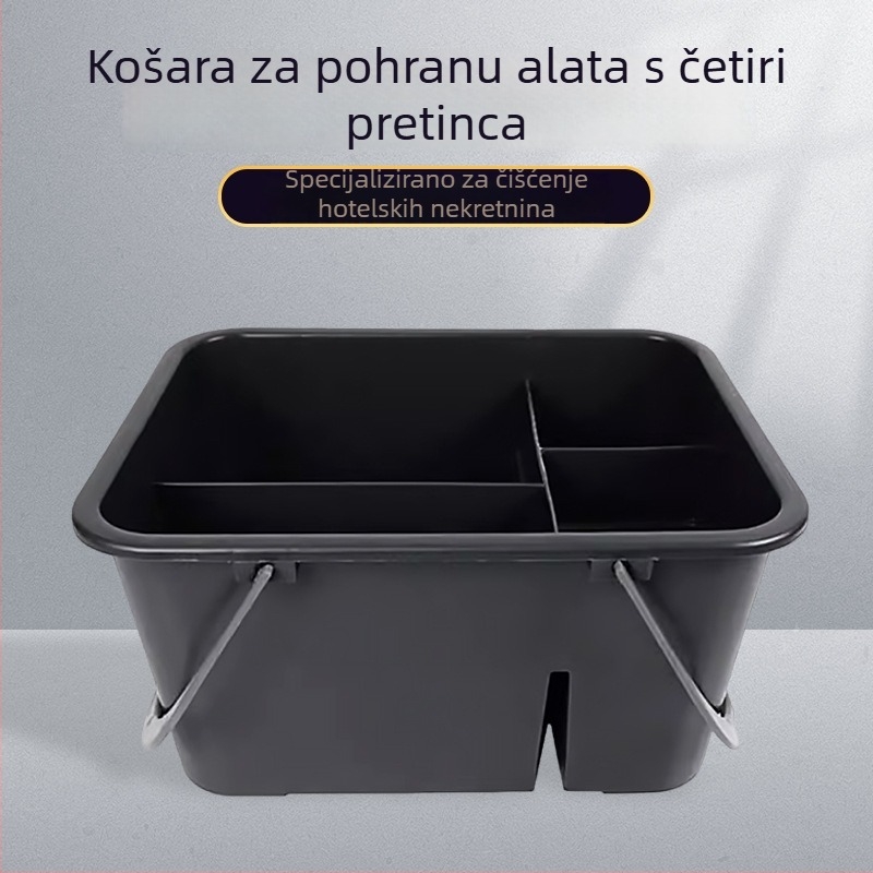 AF08407 Razdvojeni koš za pohranu za hotelske sobe, plastični koš za sredstva za čišćenje