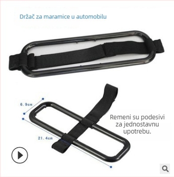 Držač maramica za automobil, viseći unutrašnji držač za papirnate maramice, za sunčani vizor ili naslon sjedala