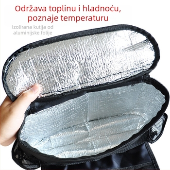 Organizator za stražnje sjedalo automobila s izoliranom kutijom za maramice, višenamjenski