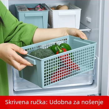 Plastični koš za skladištenje za stol, pravokutnog oblika, minimalističkog dizajna