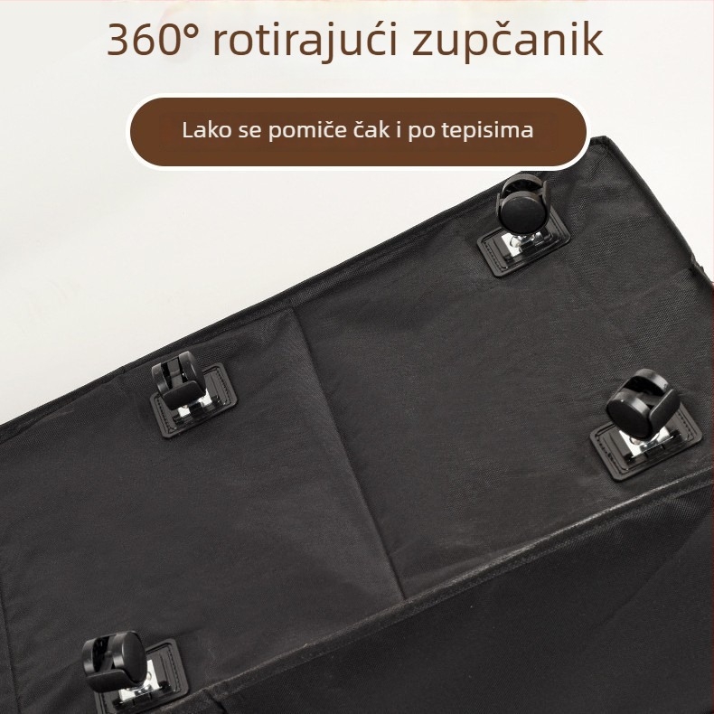 Kutija za pohranu ispod kreveta s kotačićima, otporna na prašinu, sklopivi organizer za odjeću i cipele