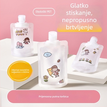 Prijenosna torbica za kozmetiku za putovanja — jednokratna uzorčna torbica za losion, šampon i gel za tuširanje