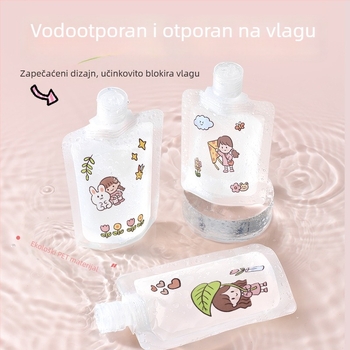 Prijenosna torbica za kozmetiku za putovanja — jednokratna uzorčna torbica za losion, šampon i gel za tuširanje