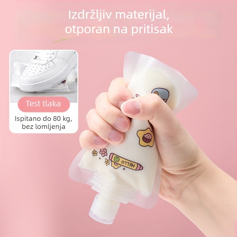 Prijenosna torbica za kozmetiku za putovanja — jednokratna uzorčna torbica za losion, šampon i gel za tuširanje