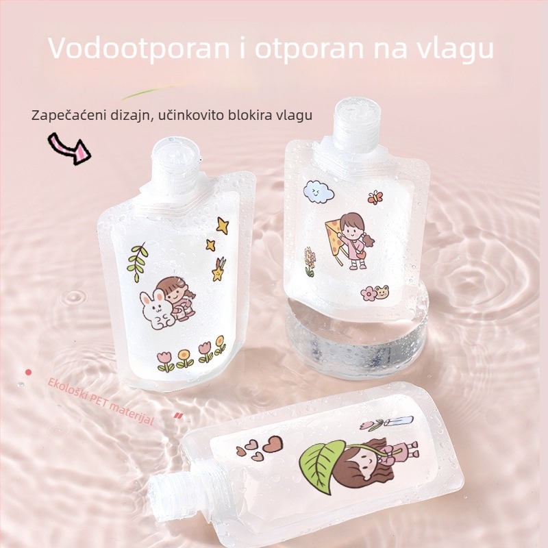 Prijenosna torbica za kozmetiku za putovanja — jednokratna uzorčna torbica za losion, šampon i gel za tuširanje