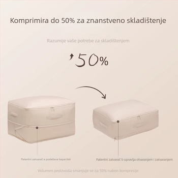 Kompresivna vreća za skladištenje deke, velika kapaciteta, pogodna za jakne s perjem i posteljinu