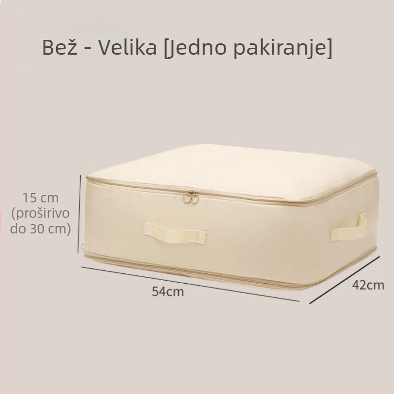 Kompresivna vreća za skladištenje deke, velika kapaciteta, pogodna za jakne s perjem i posteljinu