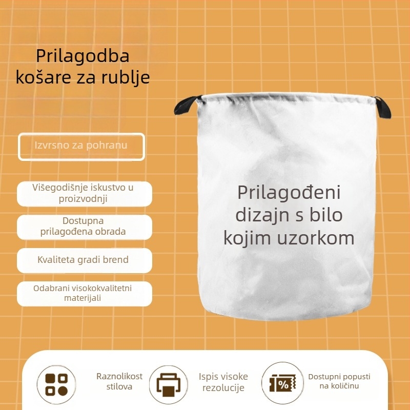 Sklopivi koš za prljavo rublje – moderan koš za rublje za dom, kupaonicu ili studentski dom