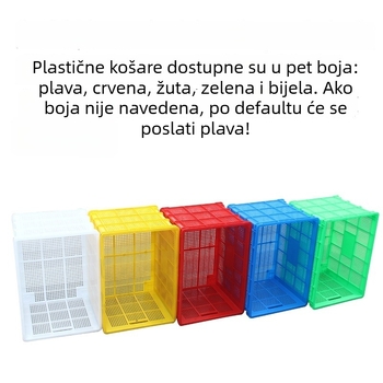 Plastična košara s ručkom i kotačićima, čvrsta kutija za skladištenje odjeće