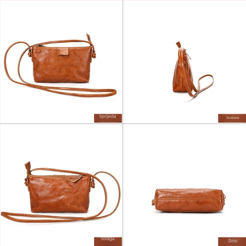 Ženska mala kvadratna torbica od prve klase teleće kože, proljetno-ljetni stil, luksuzni nišni crossbody torba, prava koža, za putovanja