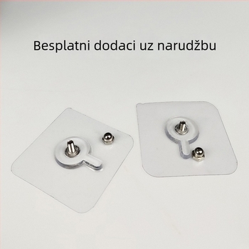 Akrilna zidna polica u obliku U za kozmetiku, bez bušenja, za kupaonicu