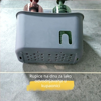 Zidni plastični koš za skladištenje s odvodom