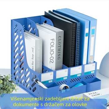 Višestruki organizator dokumenata za stolni prostor – držač za dokumente i knjige za kućnu i studentsku upotrebu
