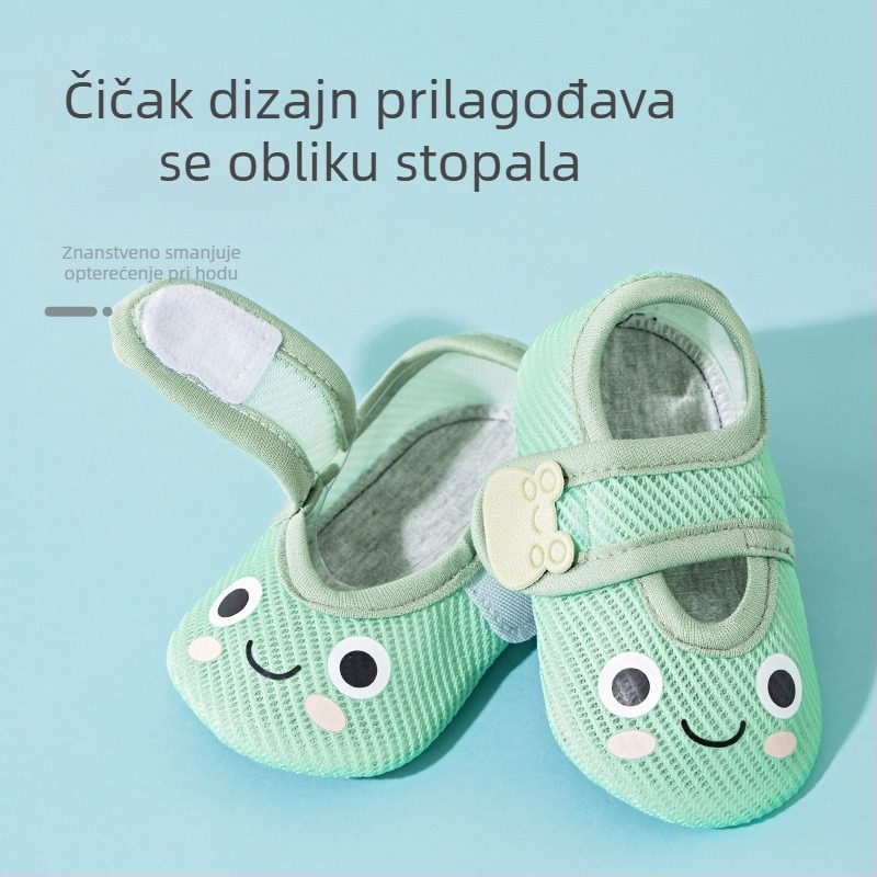 Dječje unutarnje cipele za hodanje, prozračne, protuklizne, s crtanim uzorkom, ljeto