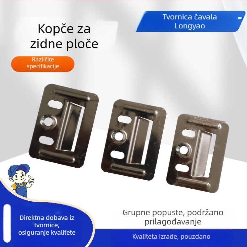 Nehrđajući čelični klips za pričvršćivanje zidnih ploča