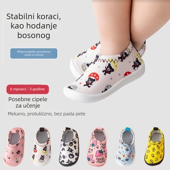 Hodalice za bebe i malu djecu za proljeće i ljeto, prozračni mrežasti gornji dio, protuklizna mekana potplat, za unutarnju i vanjsku upotrebu, motiv crtanog lika, niski profil, unisex, 12-36 mjeseci