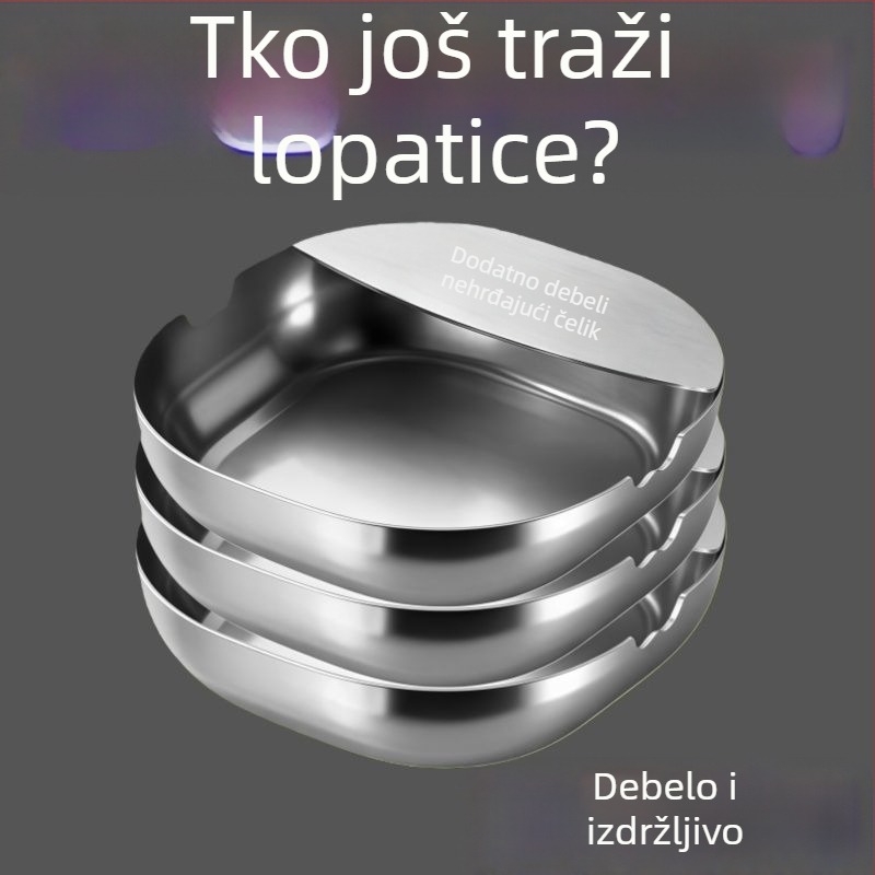 Stalak od nehrđajućeg čelika za žlice, držač poklopaca i špatula, otporan na visoke temperature, za kuhinjski radni stol