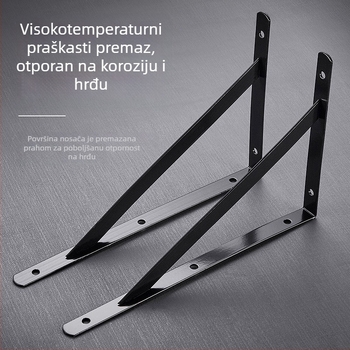 Metalni trokutasti držač za policu, kutni nosač za police, nosivi hardver za skladištenje