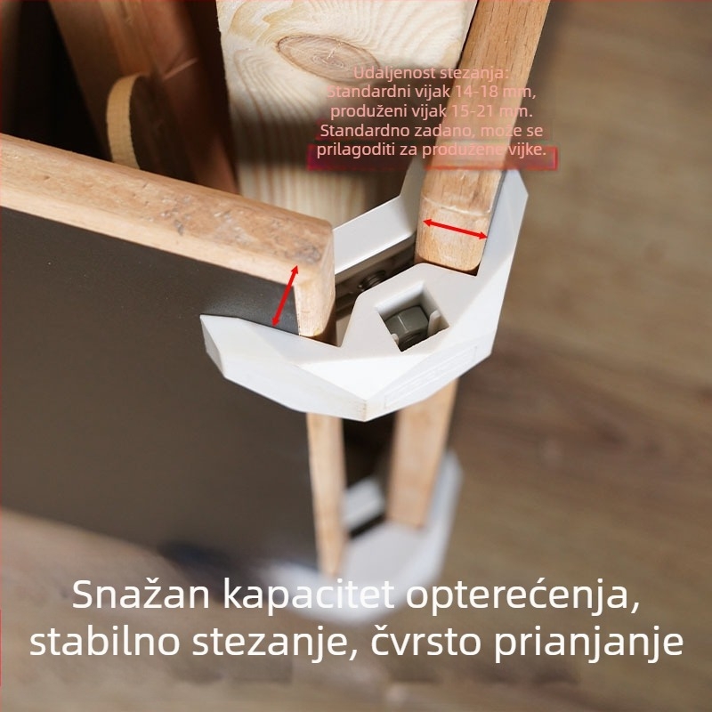 Ojačani 90° konektori od najlona za ormare