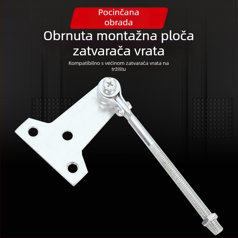 Skriti zatvarač protupožnih vrata — skup dodatne opreme: obrnuta montažna pločica, vučna šipka, paralelna pločica, trokutna pločica, dijelovi za popravak