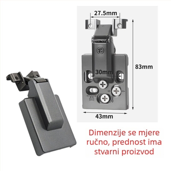 Panta s ultra-tankim aluminijskim okvirom, hidrauličko prigušivanje, 4D podesiva osnova