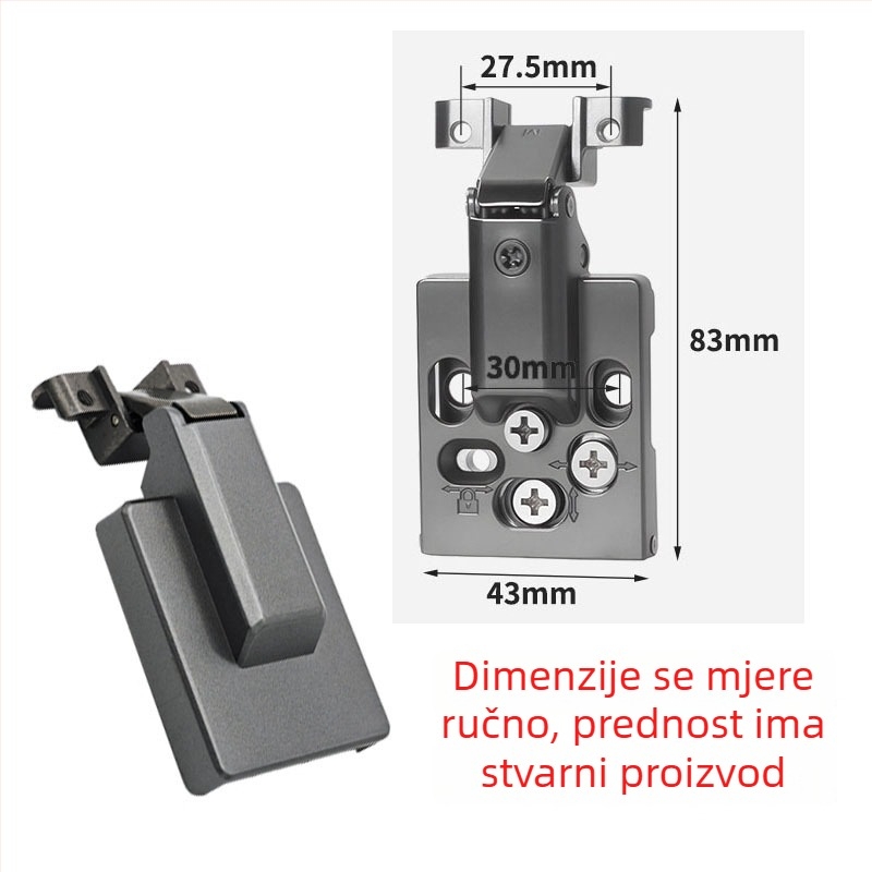 Panta s ultra-tankim aluminijskim okvirom, hidrauličko prigušivanje, 4D podesiva osnova