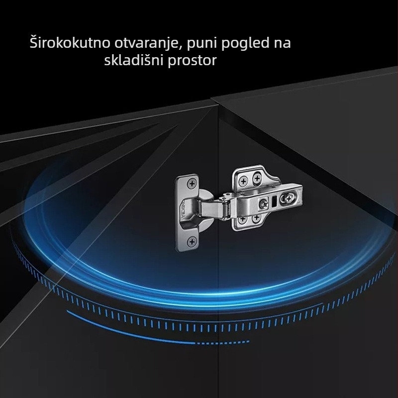 Šarka za vrata od čelika hladno valjanog, prilagođena obrada, dvostupanjsko tlumenje pri nultom kutu, tih tlumič, univerzalna šarka za vrata